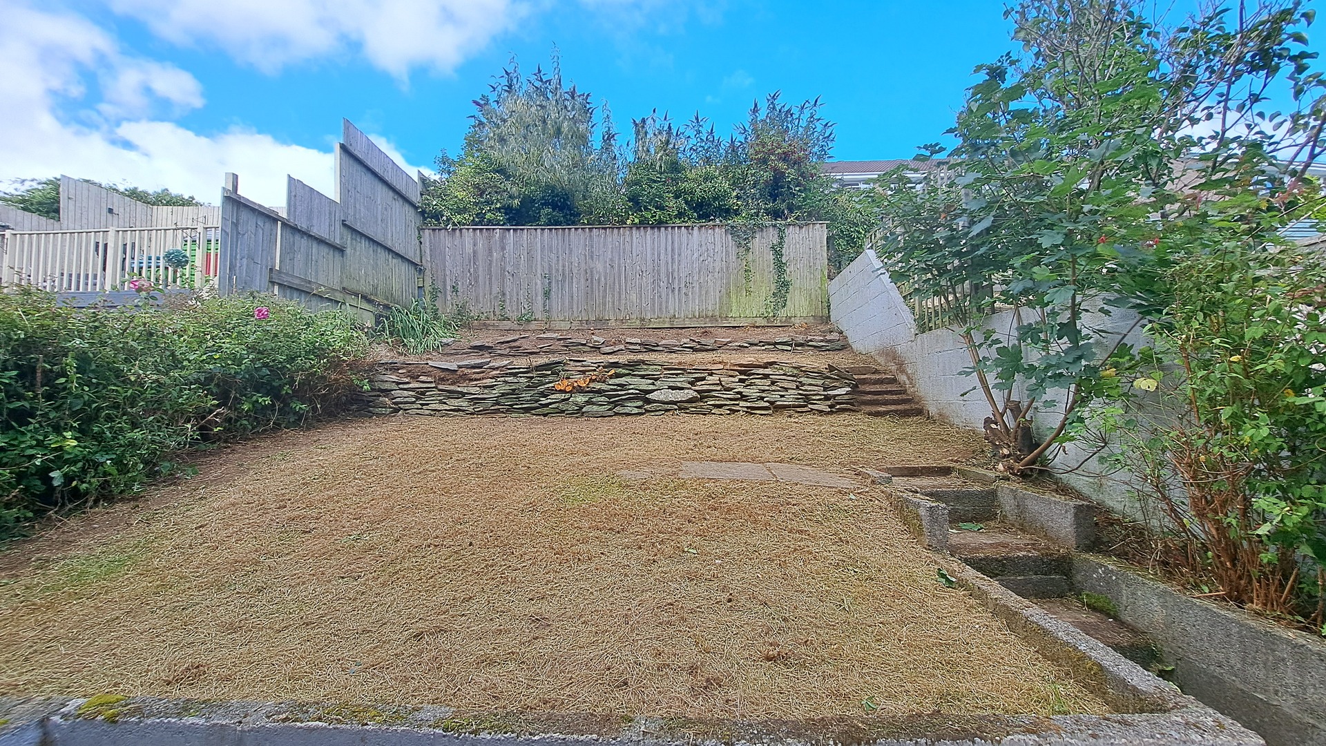 Garden after clearance