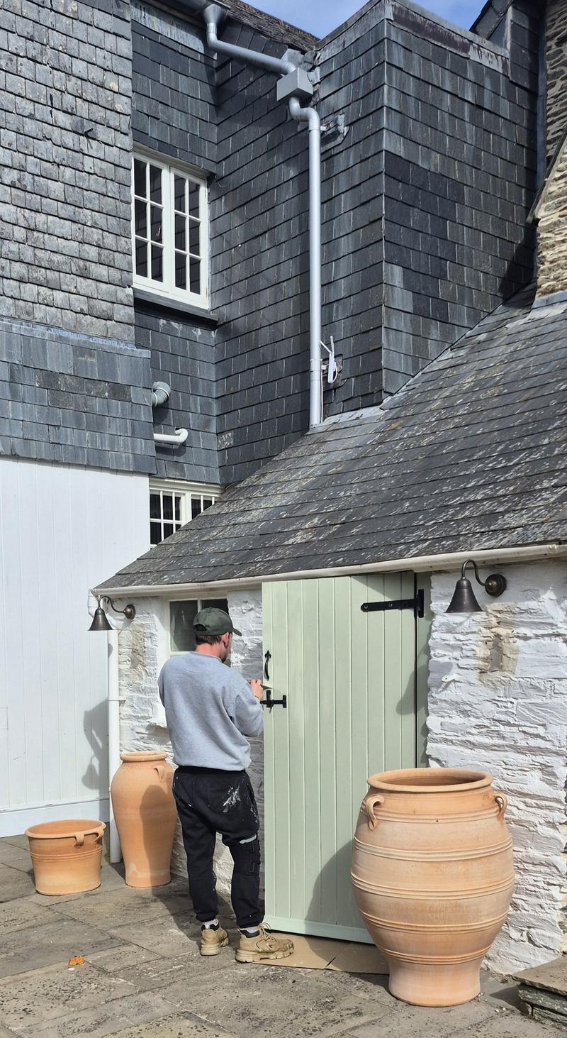 Property painting work on a Devon cottage