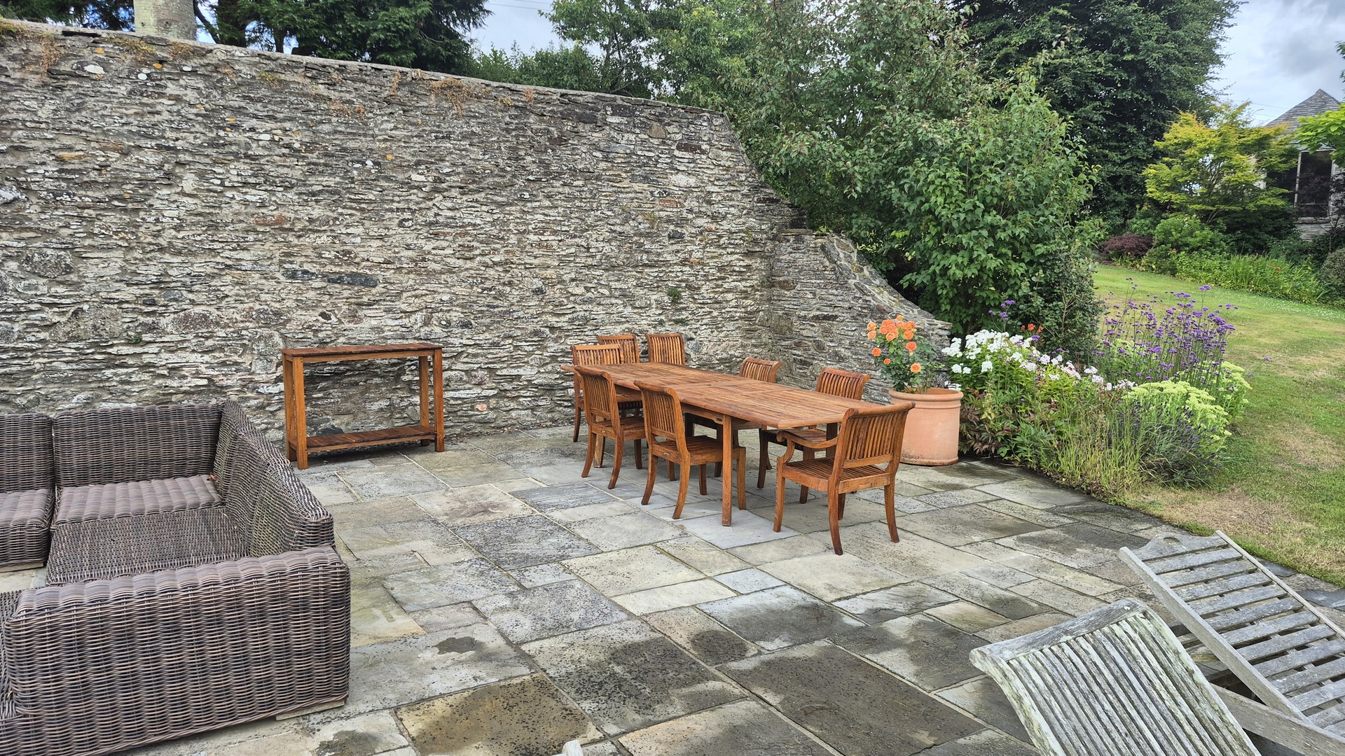 Restored teak furniture