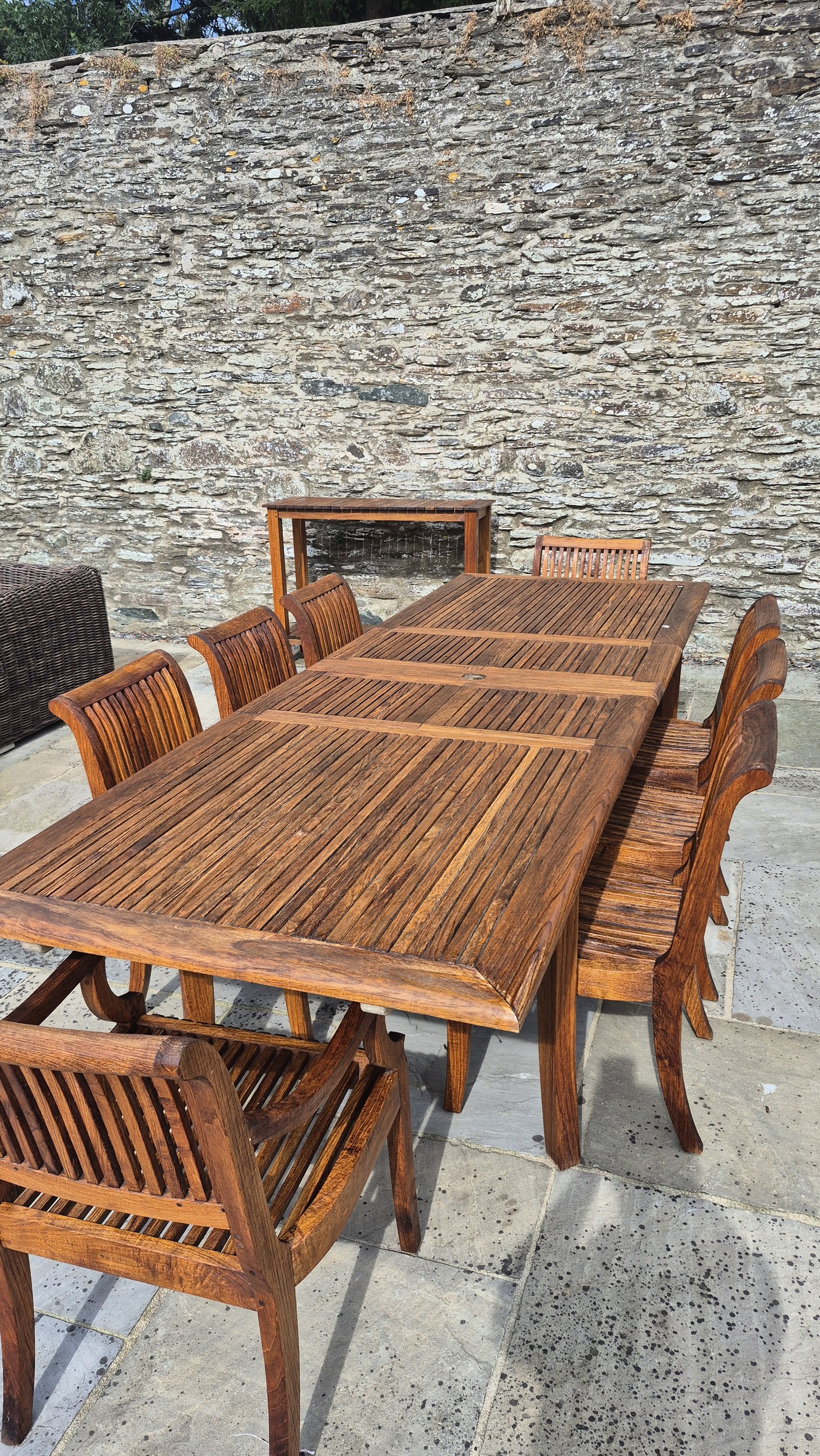 Restored teak furniture